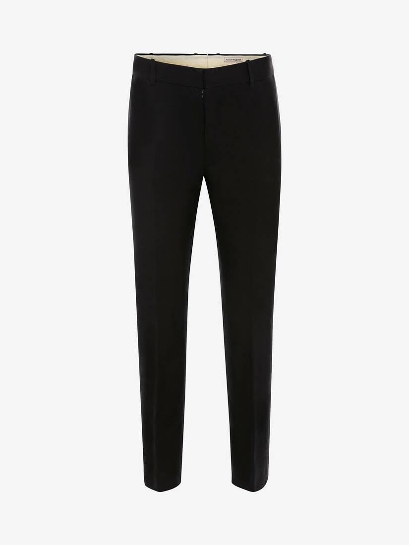 Pantalones Alexander McQueen Cigarette Hombre - Negros - Mexico 069-WJYBUG